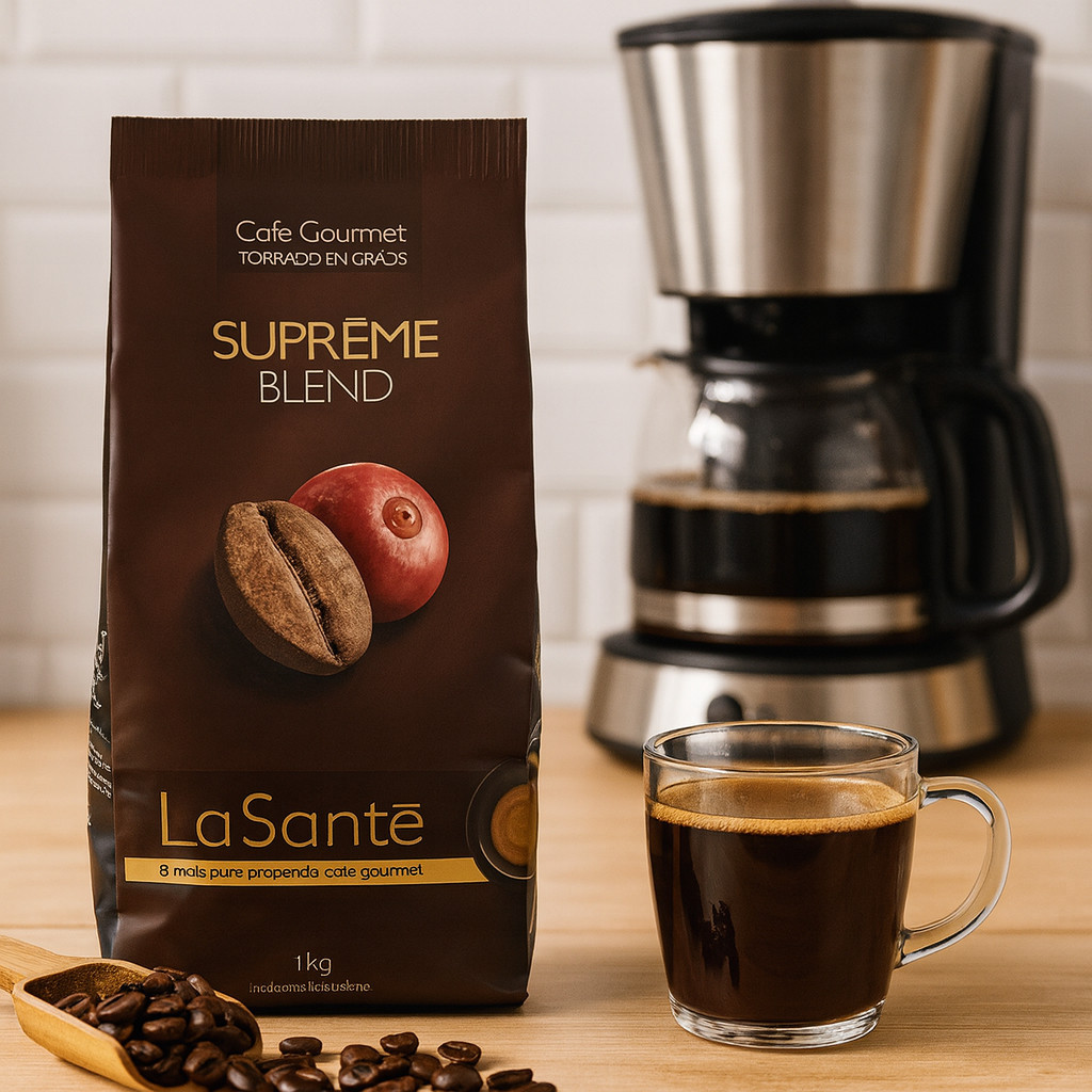 Café Gourmet Torrado Em Grãos La Sante 1Kg Pouch