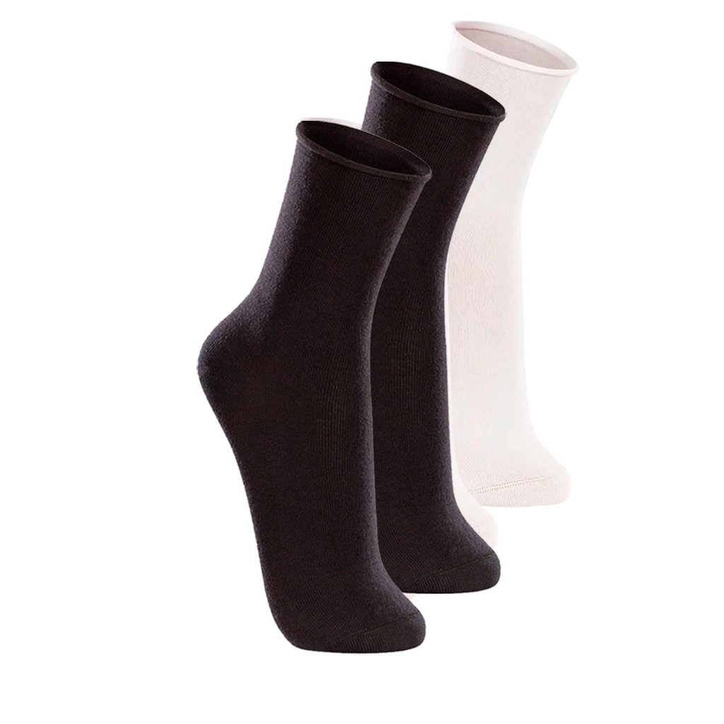 Kit com 3 Pares de Meias sem Punho Casual Lupo 1275-011 Colorido em Oferta na Shopee