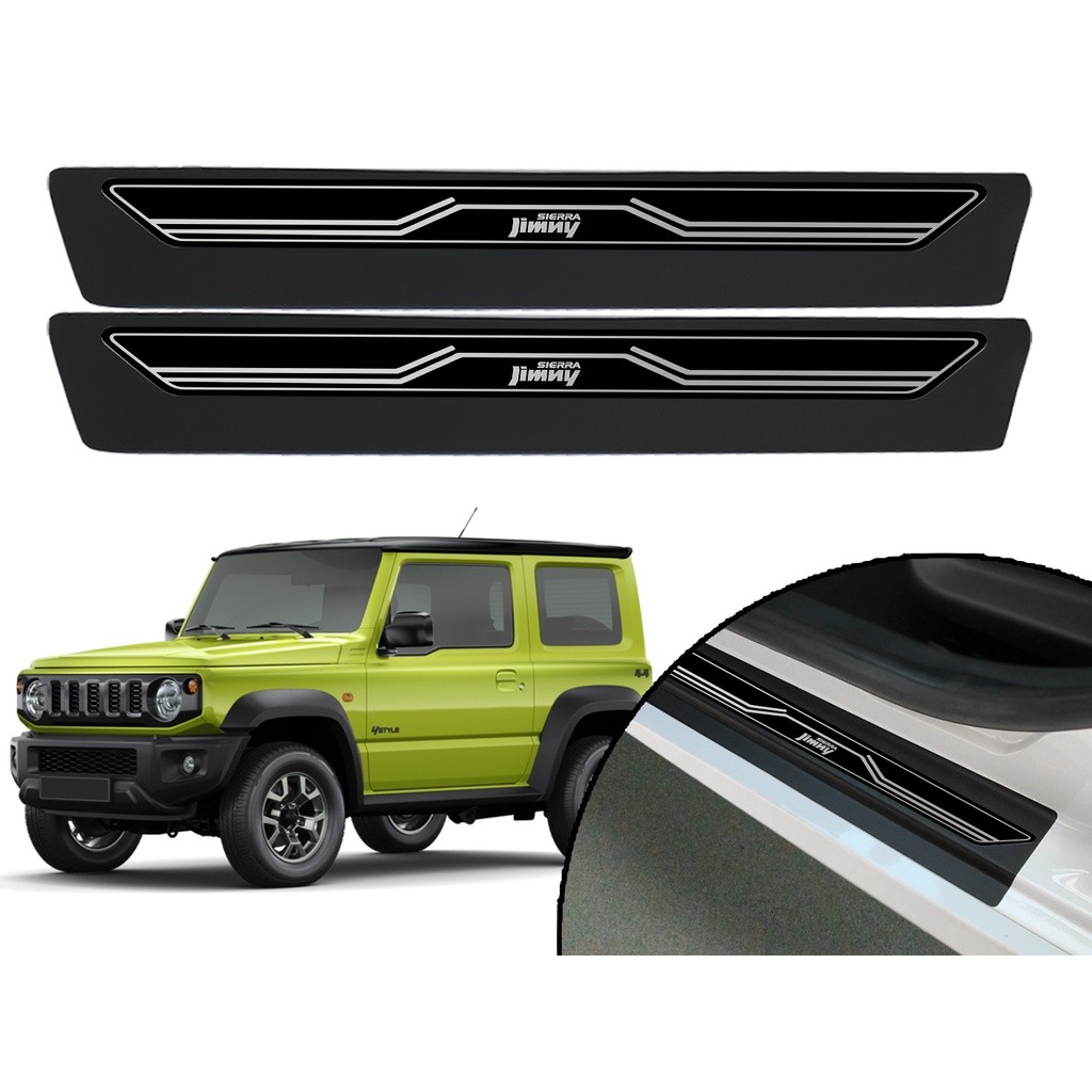 Jogo De Soleira Porta Adesiva Modelo Elegance Suzuki Jimny Sierra 2019 2020 2021 2022