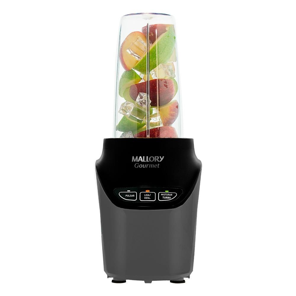 Super Liquidificador e Processador Mallory Gourmet Preto e Chumbo 127V em Oferta na Shopee