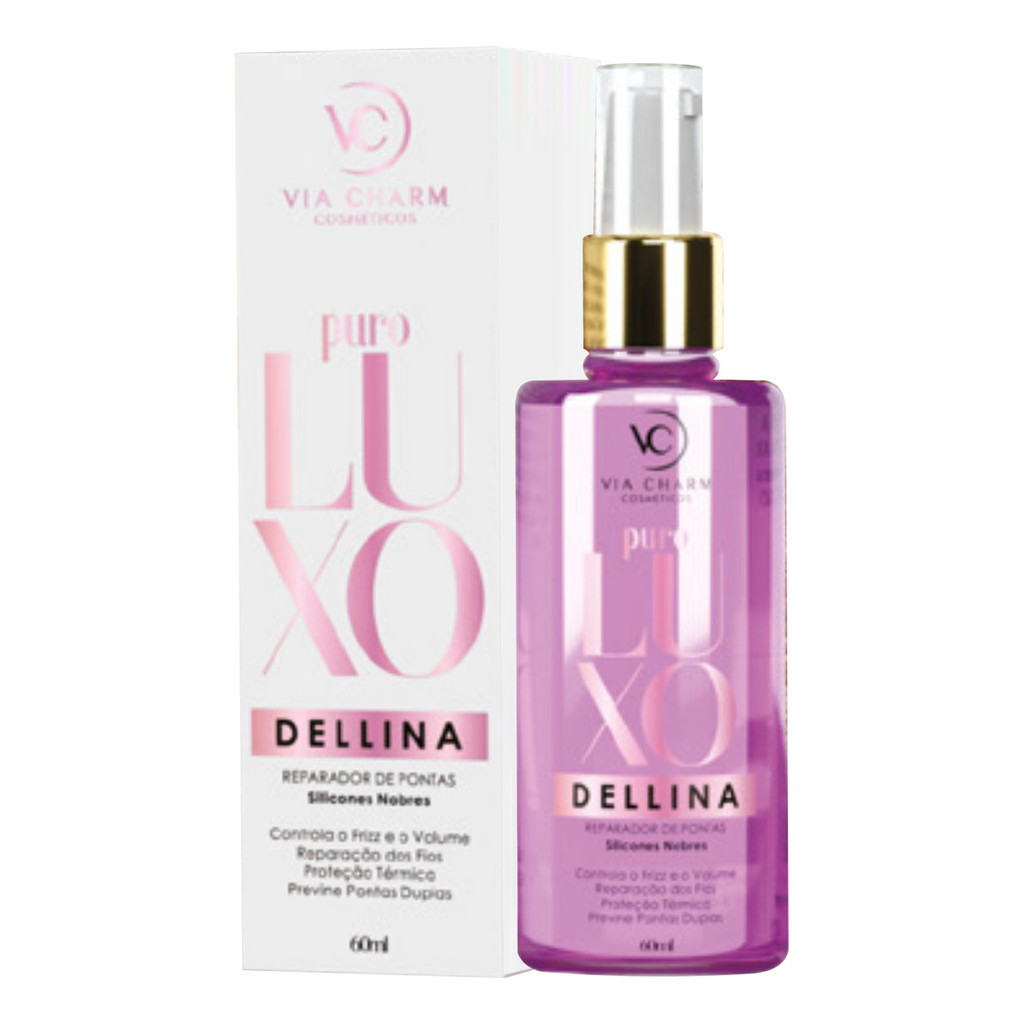 Óleo Reparador Pontas Puro Luxo Dellina VC cosméticos Proteção