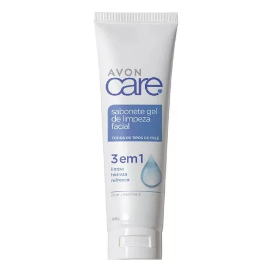 Sabonete Gel De Limpeza Facial 3 Em 1 Care 100g Avon