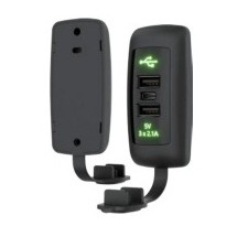 Tomada 2 Saídas USB 1 Saida USB-C 3x2.1A Sobrepor KLX VERDE