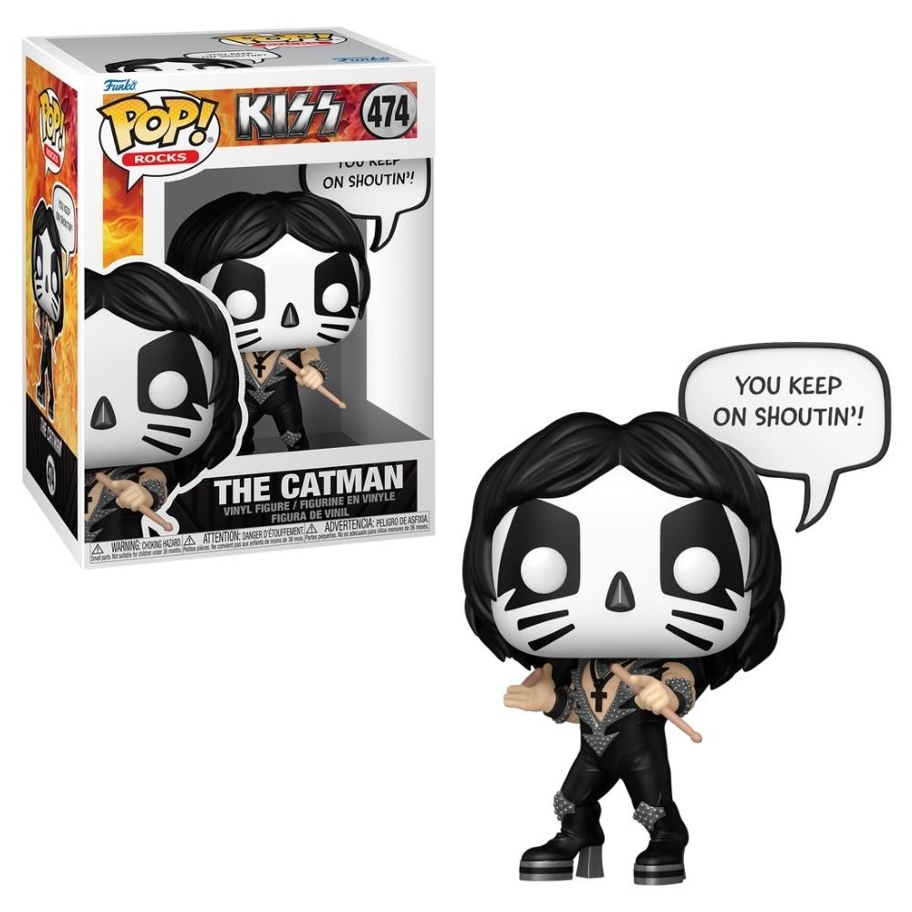 Boneco Funko Pop! Rocks Kiss - Peter Criss (The Catman) em Oferta na Shopee