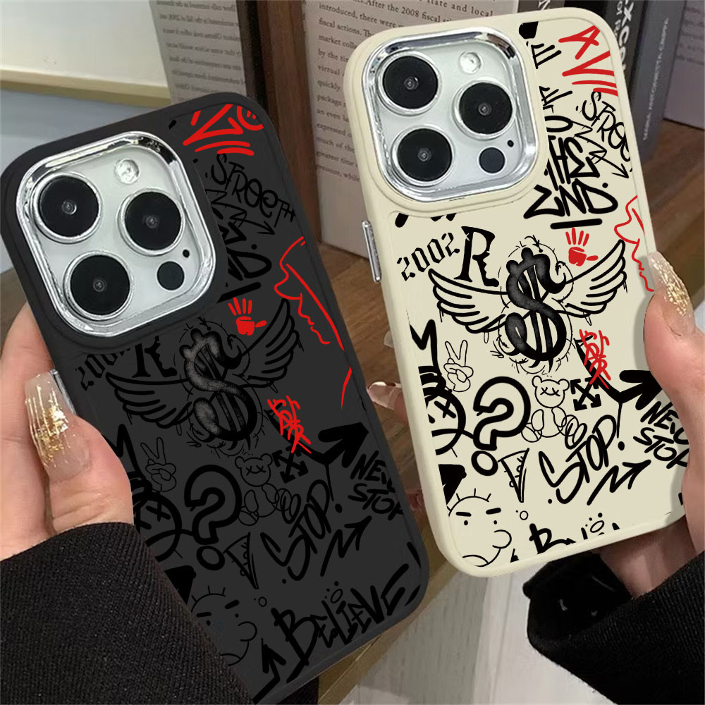 Capa Anti-Impacto Para iPhone 16 15 14 13 12 11 8 7 X XS XR Pro Plus Max Chapeamento Lente DDXKCY4209 CASESUNSHINE