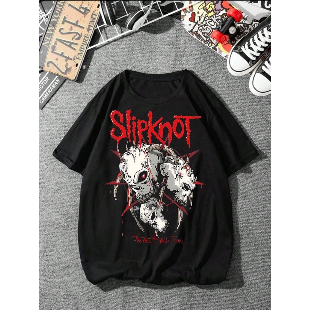 Camiseta Banda Rock Nu Metal Slipknot Musica Internacional Unissex Masculino Feminino