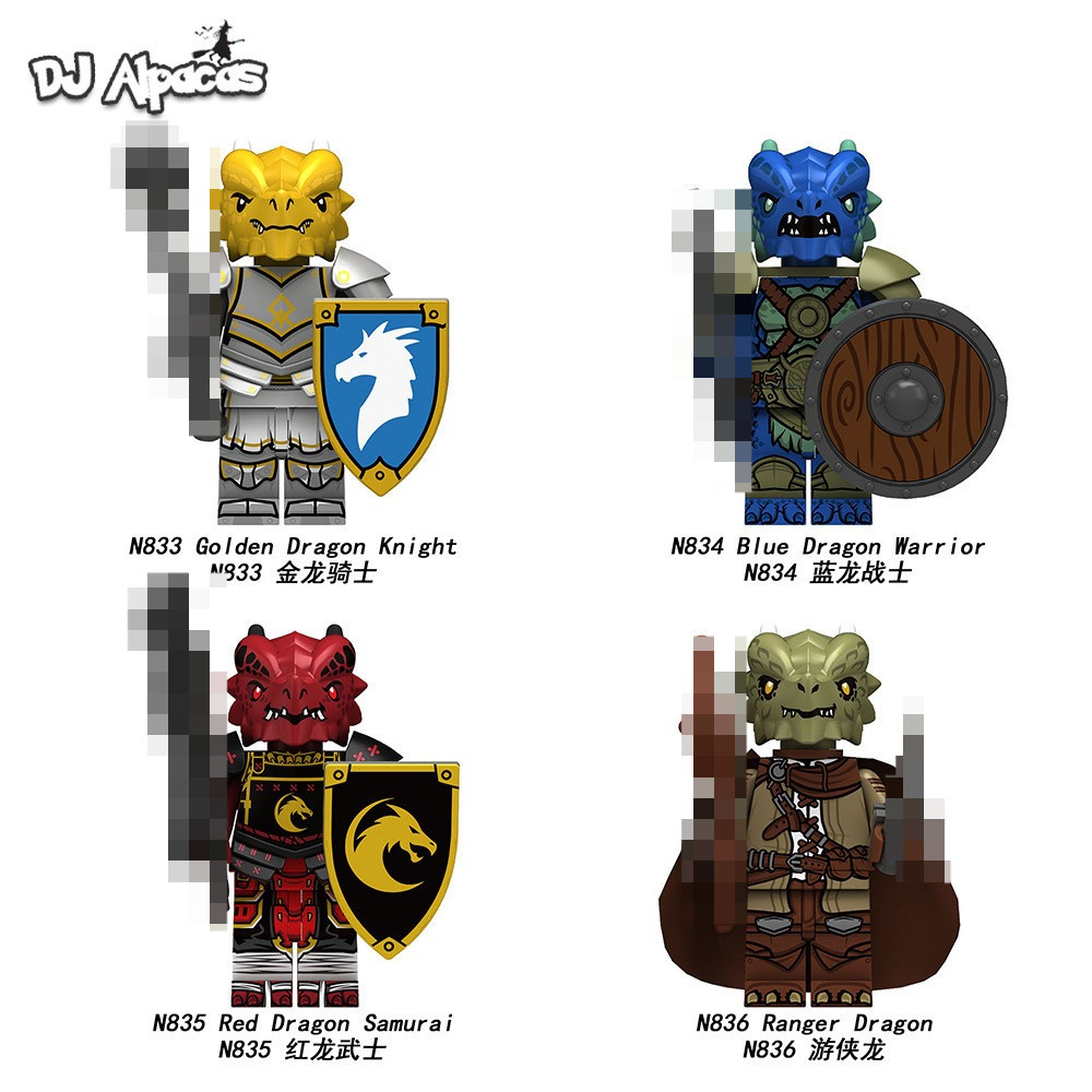 Dragon Knight Building Blocks Ranger Dragão Figuras Brinquedo