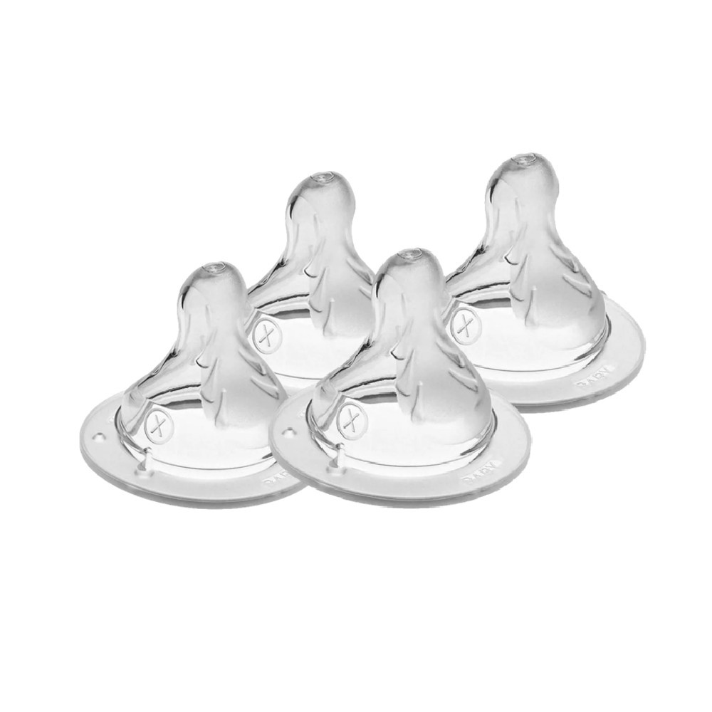 Kit 4 Bicos de Silicone Mamadeira Fluxo Super Rápido 6m+ MAM em Oferta na Shopee