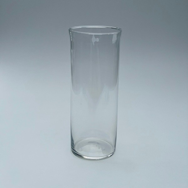 Vaso Tubo Vidro Cilíndrico Decoração Castiçal Vela Arranjo 08X18 Cm 6UNI