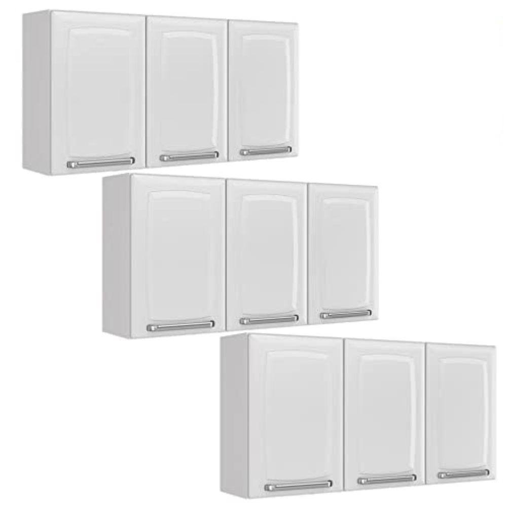 Armario Aereo Itatiaia Luce Kit com 3 peças modelo IP3-105 Branco em Oferta na Shopee