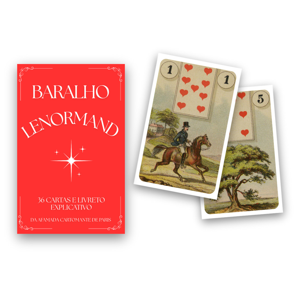 Baralho Cigano Lenormand 36 Cartas 100% Plastificadas E Manual