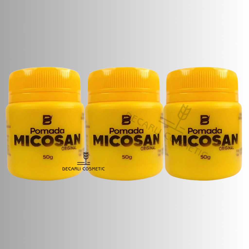 3 UN Pomada Micosan Original - Para Micoses e Clareador de Manchas 50g