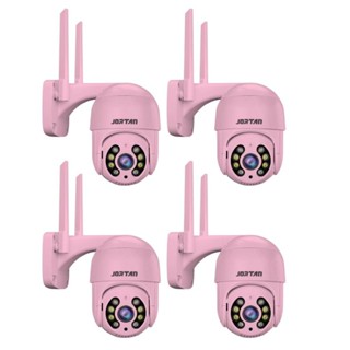 Kit 4 Câmera Segurança Wifi Smart IP Yoosee A8 Áudio Infravermelho Sem Fio Casa  rosa em Oferta na Shopee