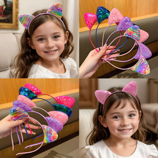 Tiara de Cabelo Infantil com Orelhas de Gatinho em Oferta na Shopee