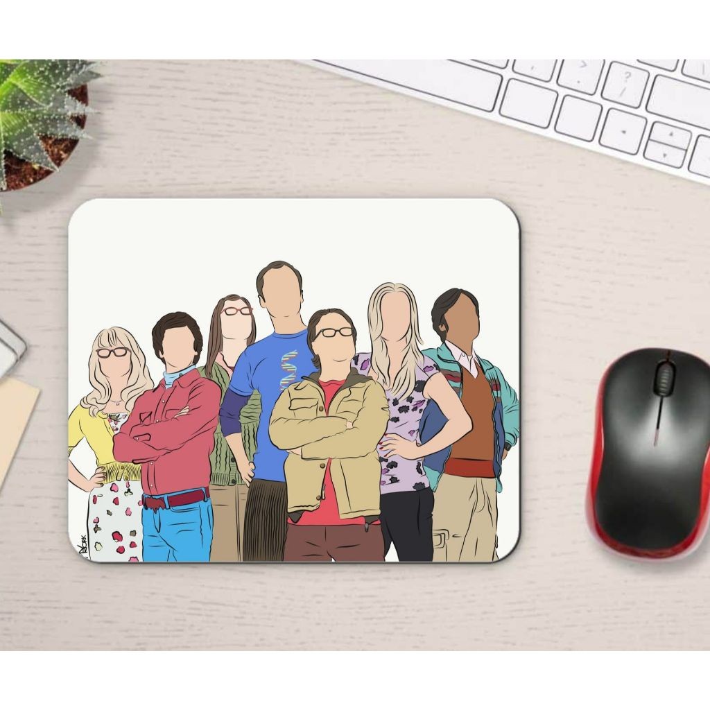 Mouse Pad Personagens The Big Bang Theory Nerd Série Geek