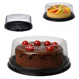 100 EMBALAGENS P/ BOLO E TORTA 32M PRETA 750G CHOCOBRAZ