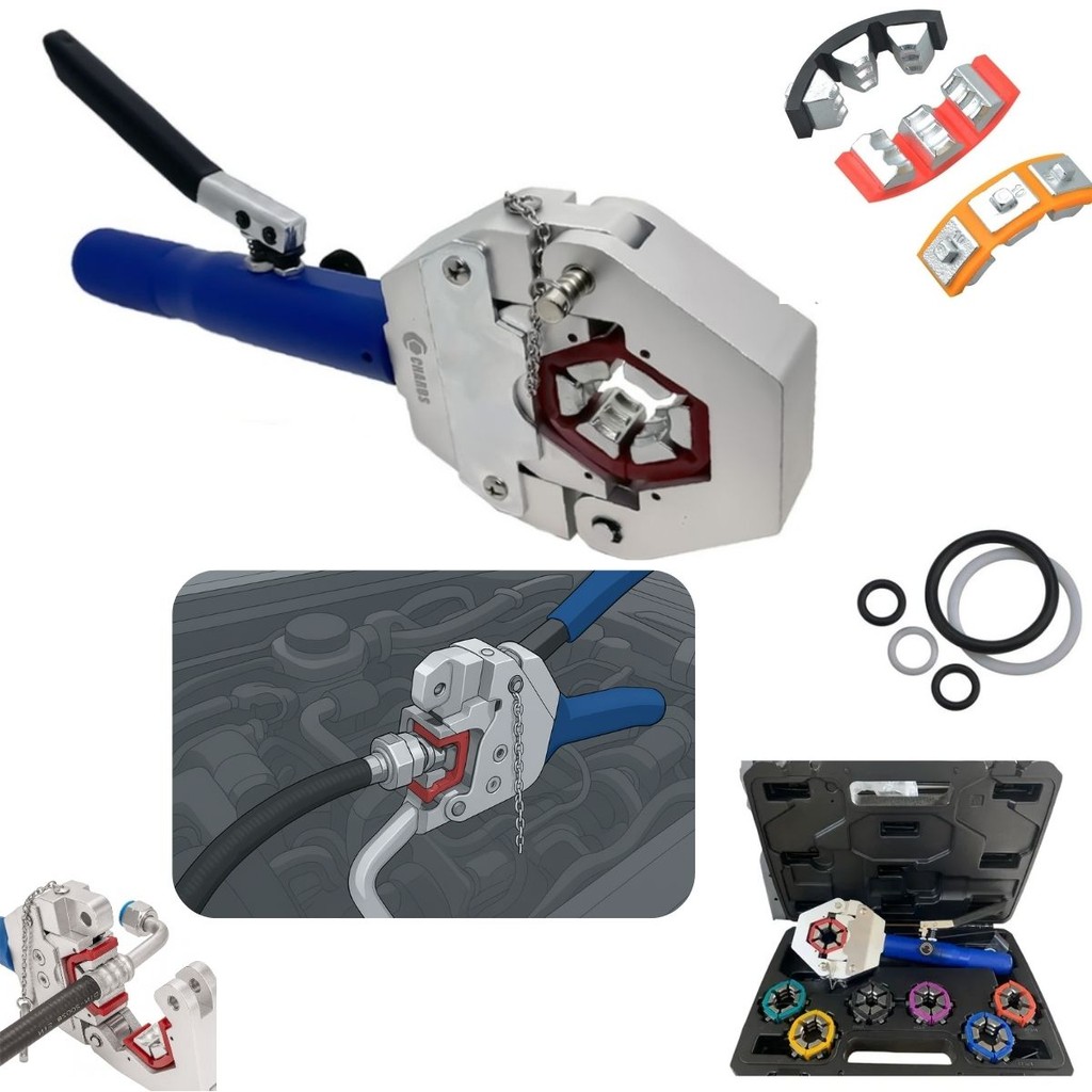 Clipadeira Hidráulica Para Crimpargem De Mangueiras De Ar-Condicionado Automotivo ENVIO IMEDIATO