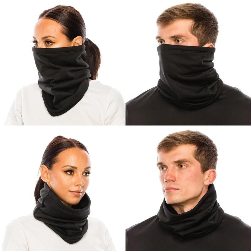 Cachecol de Pescoço em Fleece Polar, Protetor de Orelhas para o Inverno, Cachecol Esportivo para Pesca, Patinação, Corri