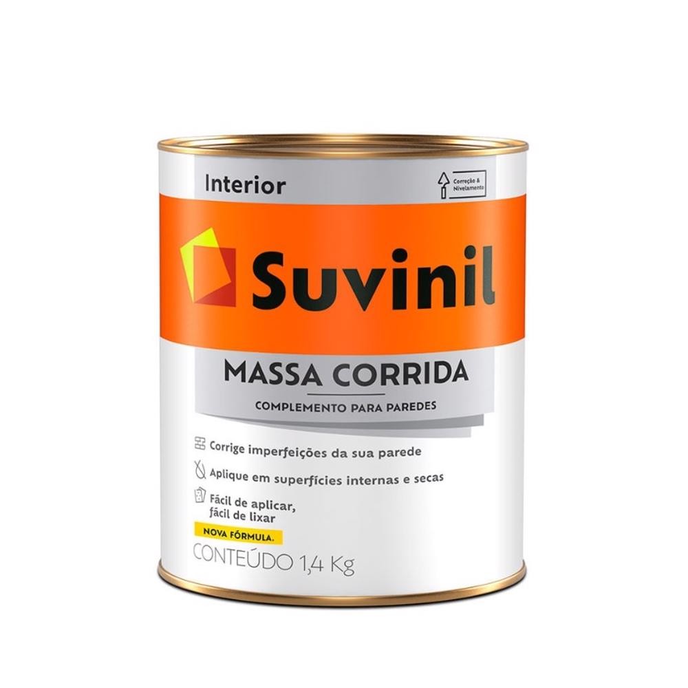 MASSA CORRIDA  - 1.4KG  SUVINIL em Oferta na Shopee