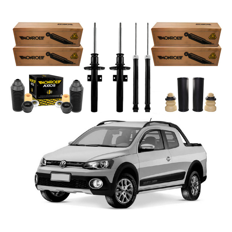 Amortecedor Dianteiro Traseiro Saveiro Cross 1.6 2014 A 2017 em Oferta na Shopee