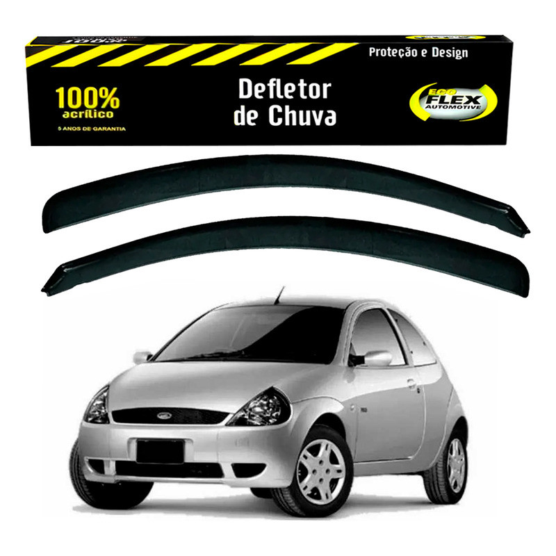 Jogo Calha Defletor Chuva Ford Ka 1.0 1.6 2000 A 2007 em Oferta na Shopee