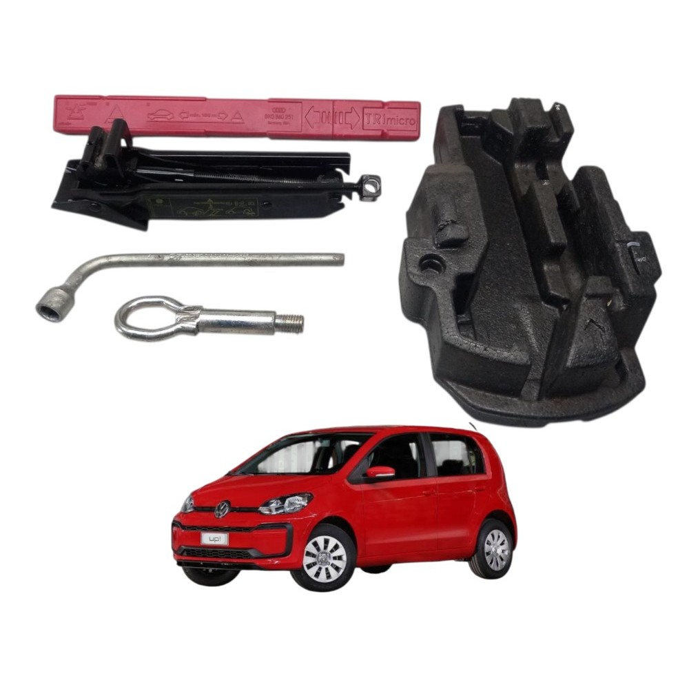 Macaco triangulo chave roda o kit original Vw up 1s0012115d
