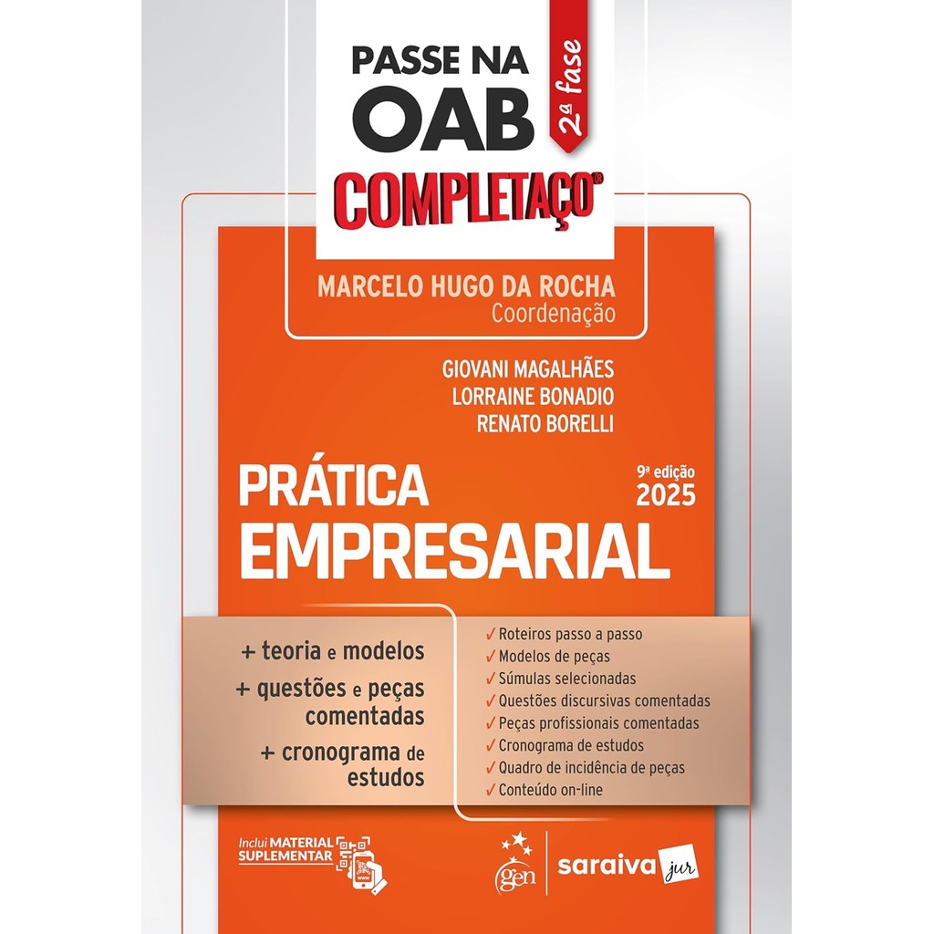 Passe na OAB 2ª Fase - Completaço - Prática Empresarial - 9ª Edição 2025 Livro AM