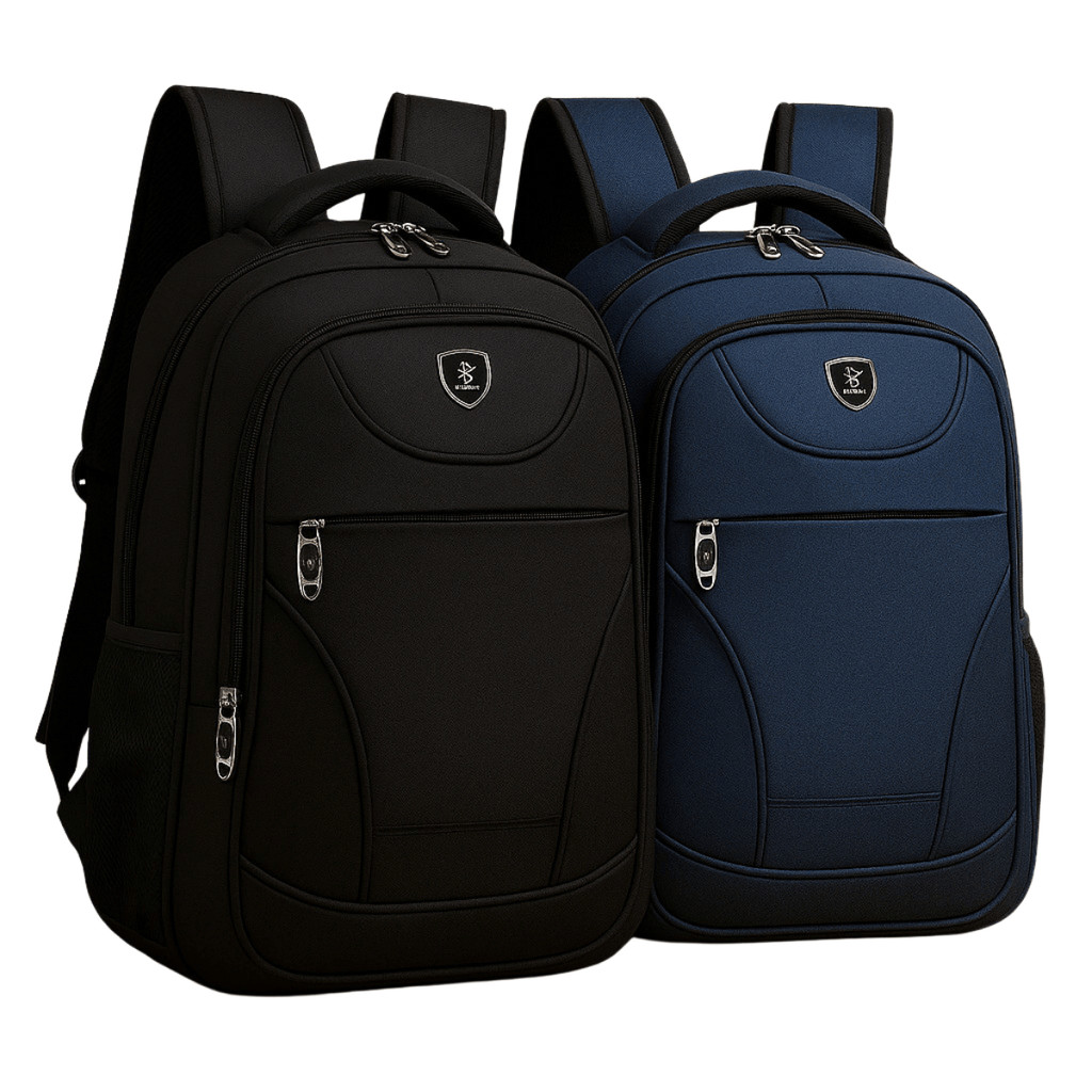 Kit 2 Mochila Masculina Impermeável Alça Forte Reforçada lisas