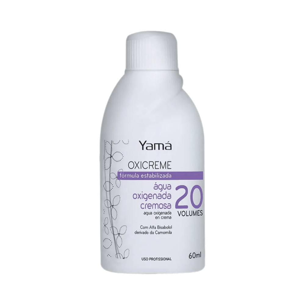 Água Oxigenada Reveladora Cremosa Yamá  20V 100ml em Oferta na Shopee