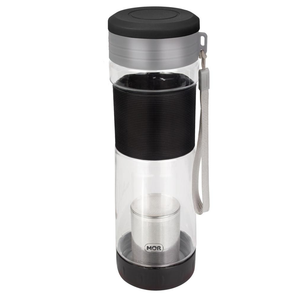Garrafa com Infusor Preto 550ml em Oferta na Shopee