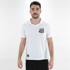 Camisa de Time Retrômania Santos 2010 Branco - Masculino