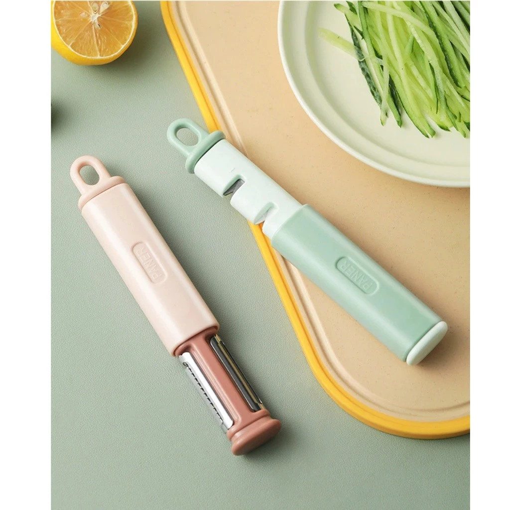 Cortador Descascador Tesoura Cozinha Frutas Verduras Legumes Ralador Afiador Faca Casca Utensílio