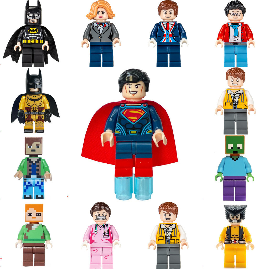 Blocos de construção de bonecos de ação brinquedos infantis