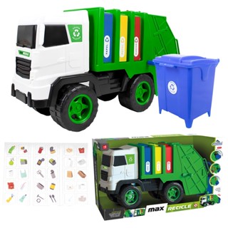 Caminhão De Lixo Reciclável Coletor Brinquedo Max Recicle Com Container - Adijomar em Oferta na Shopee