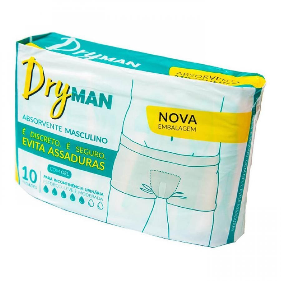 Absorvente Para Incontinência Dryman C/10Un em Oferta na Shopee