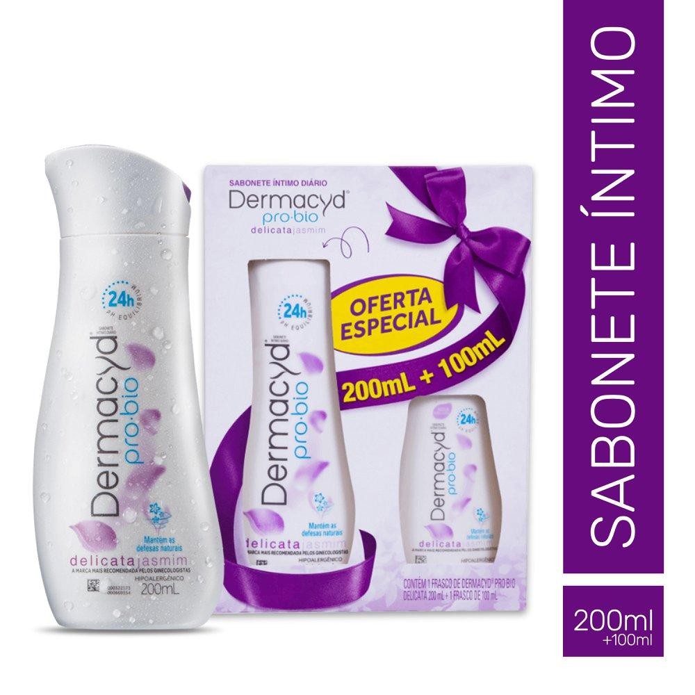 Kit Dermacyd Pro Bio Delicata Sabonete Liquido 200Ml + 100Ml em Oferta na Shopee