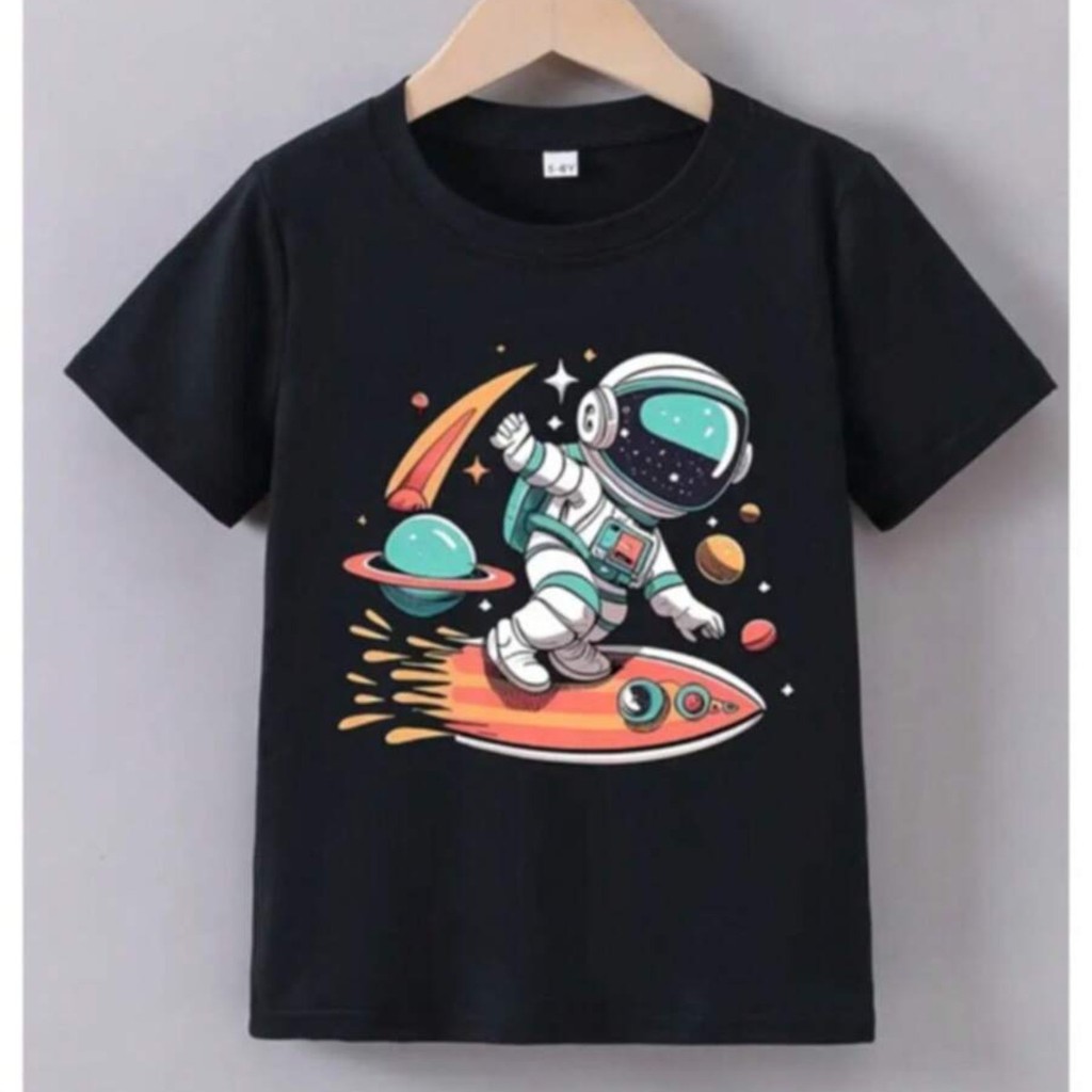 Camiseta Estampa Divertida Astronauta 100% Algodão Confortavel Lançamento