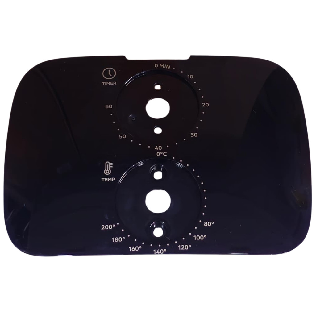 ADEREÇO FRONTAL P AIR FRYER PROSDÓCIMO / WAP FAMILY 4L WAFF2 FW010116 / FW010117 - ADEREÇO NA COR PRETA - ORIGINAL
