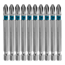 BITS PHILLIPS PH2, ACO CROMO MOLIBDENIO, 70MM, 10PCS // GROSS