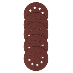 DISCO DE LIXA COM VELCRO, PERFURADO, GRAO 60, 125MM, 5 PCS // MTX