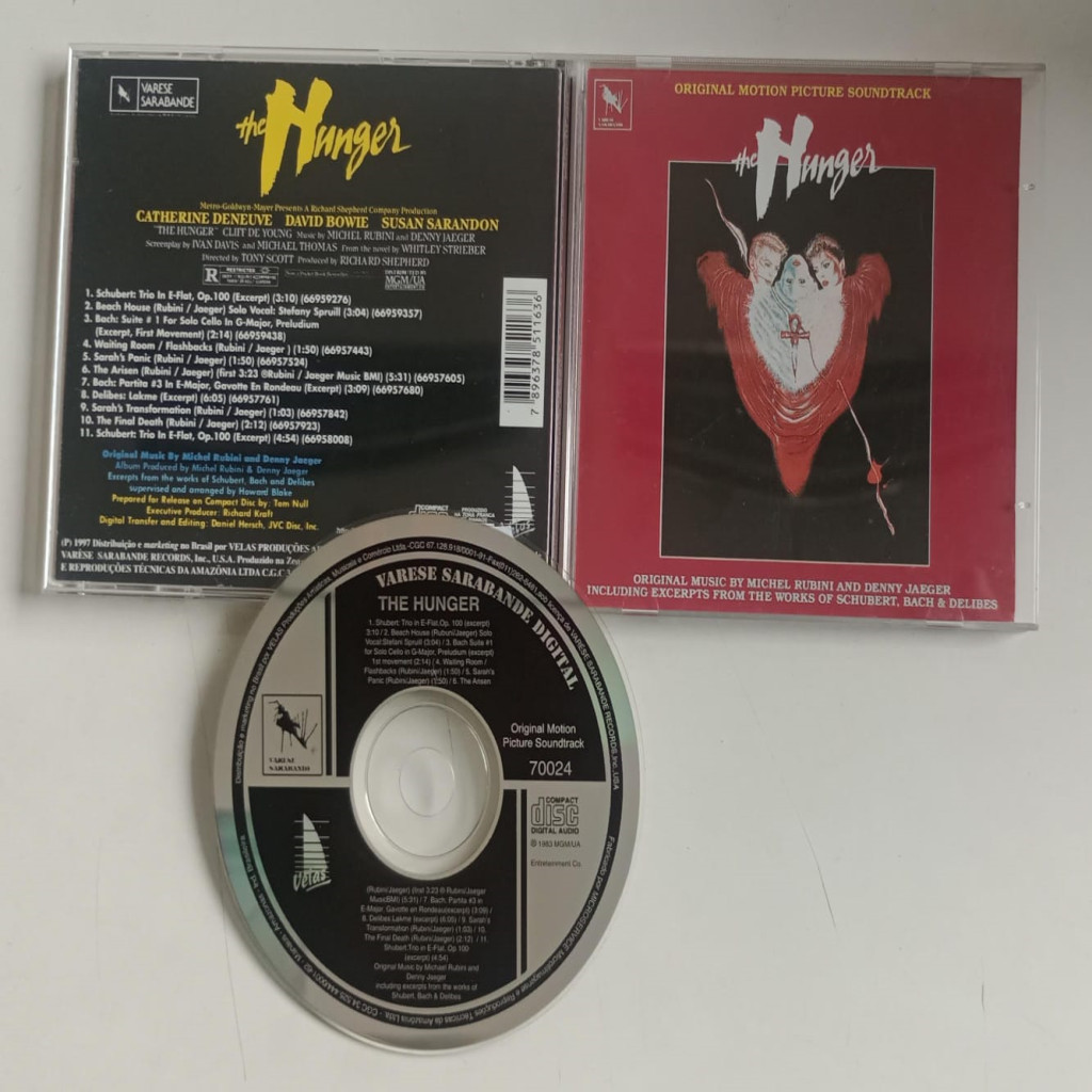 CD VÁRIOS ARTISTAS THE HUNGER ( FOME DE VIVER ) TRILHA SONORA