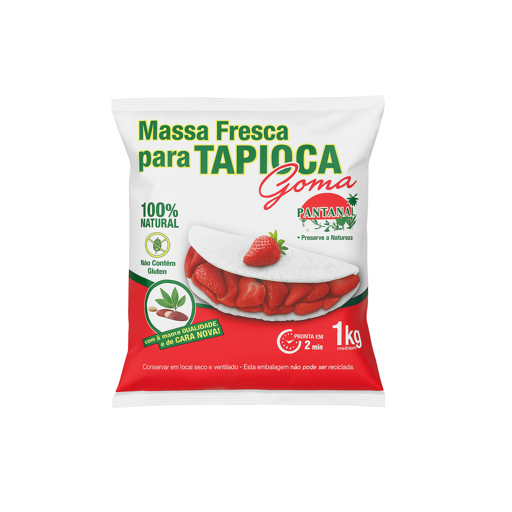 Tapioca 1Kg  Massa Pronta - Pantanal