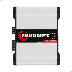 Amplificador Taramps HD 3000 2 Ohms 1 Canal 3000W RMS Módulo Classe D Som Automotivo