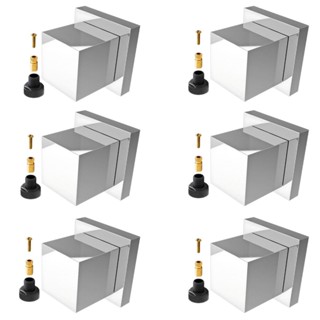 Kit 6 Acabamentos Cromado Metal Registro Banheiro com Conversor Compatível em Registros Deca e Docol em Oferta na Shopee