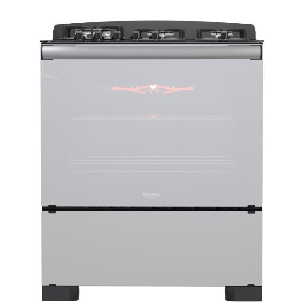 Fogão 5 Bocas Dako Diplomata Glass Grill Style Timer Bivolt em Oferta na Shopee