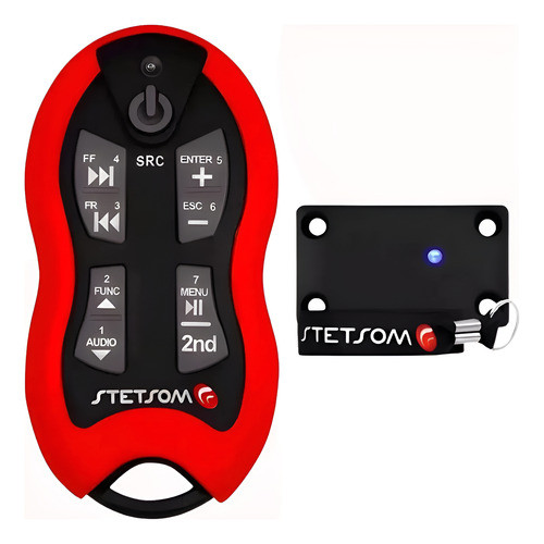 Controle Universal Stetsom Sx2 500m P Toca Cd Dvd Mp3 Player Vermelho