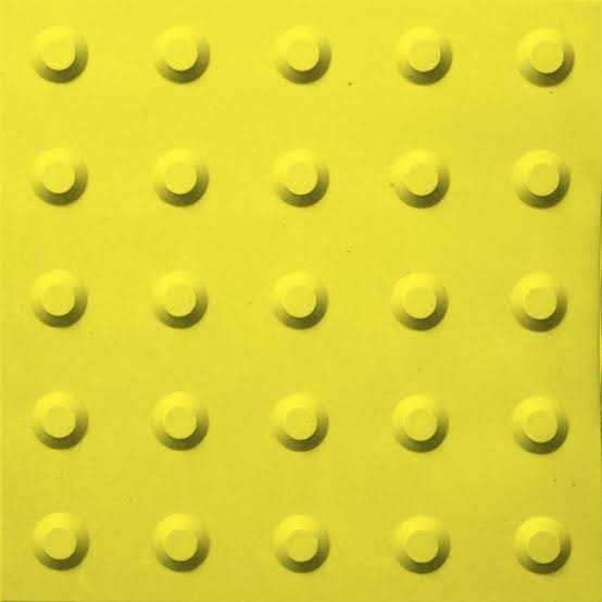 Piso Tatil Alerta Amarelo 25 X 25cm Kapazi