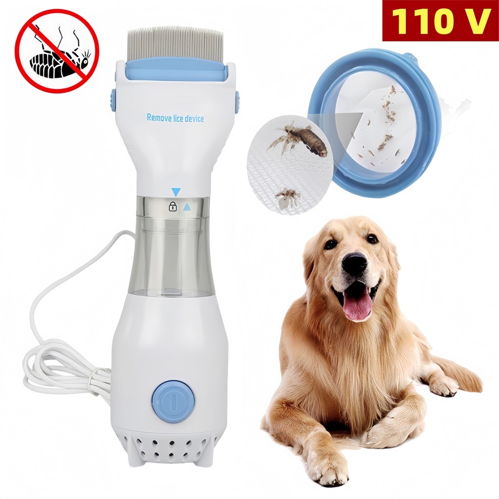110V Removedor de piolhos elétrico para remover piolhos do seu cabelo ou pelos de animais estimação