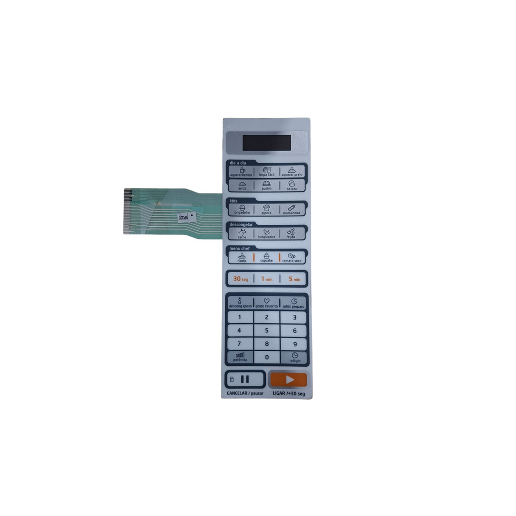 Membrana Painel De Controle Micro-Ondas Midea Liva 20L MTAS22