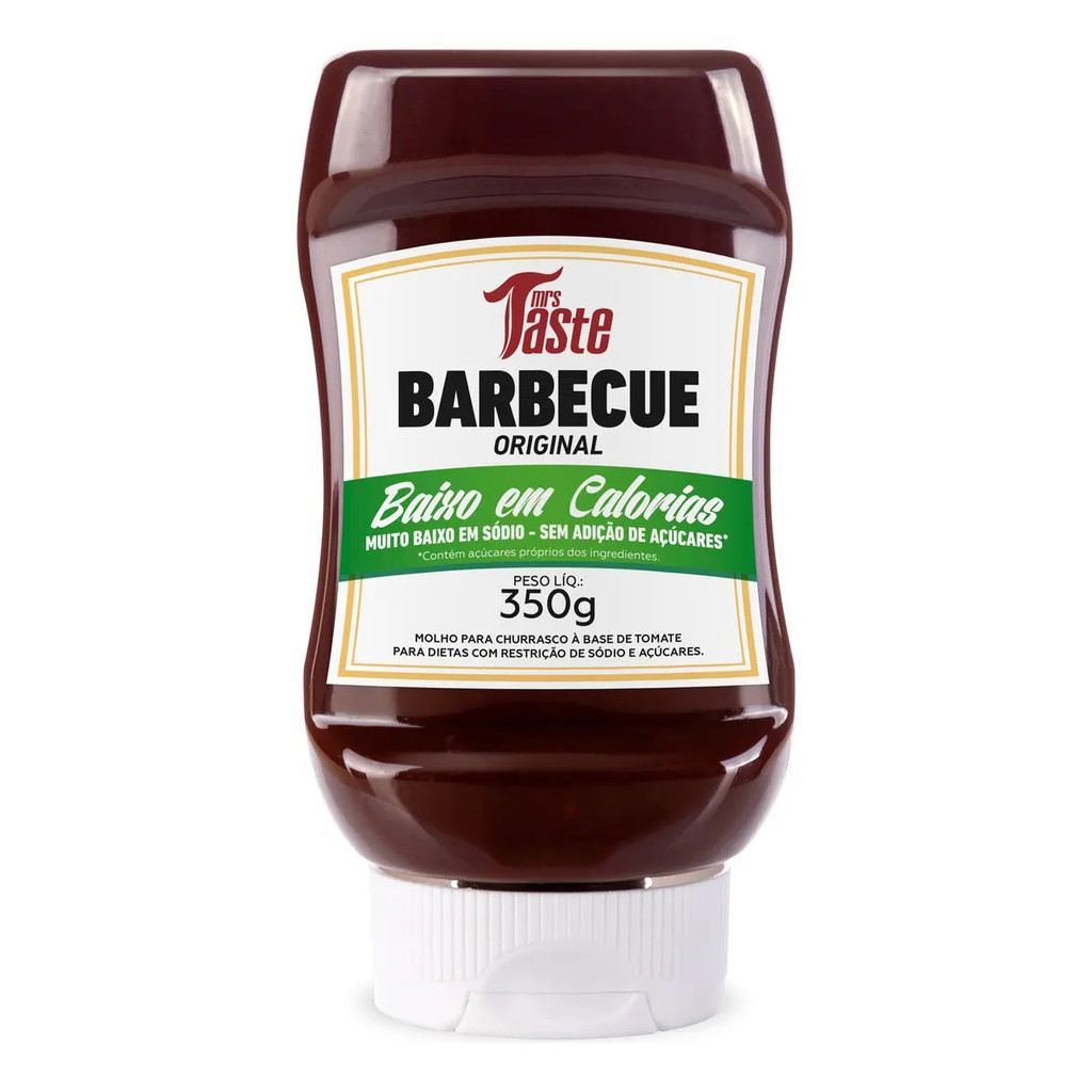 773 - Barbecue Original Baixo em Calorias Zero Açúcar Zero Sódio Mrs Taste 350g